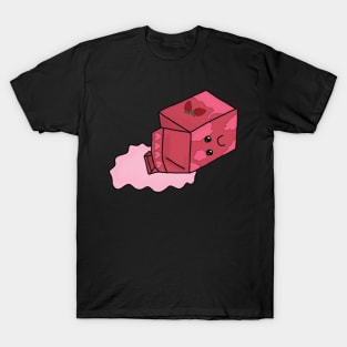 Don't Cry Over Spilled Strawberry Milk Drawing T-Shirt